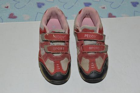 Červeno-růžové sportovní boty, botasky peddy, peddy,32
