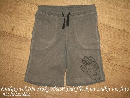 Kraťasy vel.104, h&m,104