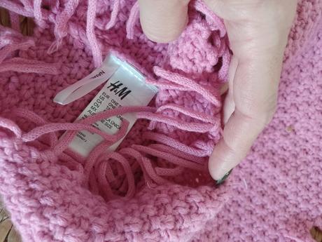 Pletený nákrčník kruhová šála h&m, h&m,128