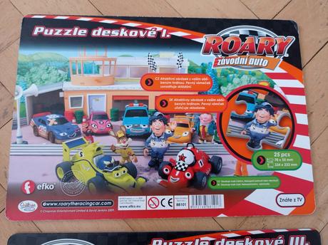 Puzzle - roary, závodní auto,