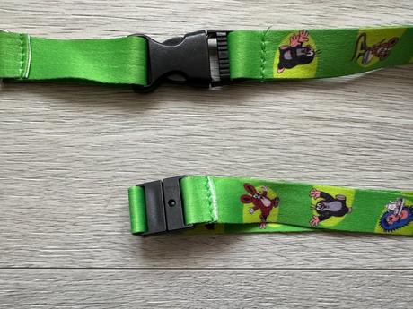 Klíčenka, šňůrka, karabinka pro děti, 5 ks,