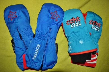 2x rukavice palčáky na 1-2r., 80 / 86 / 92