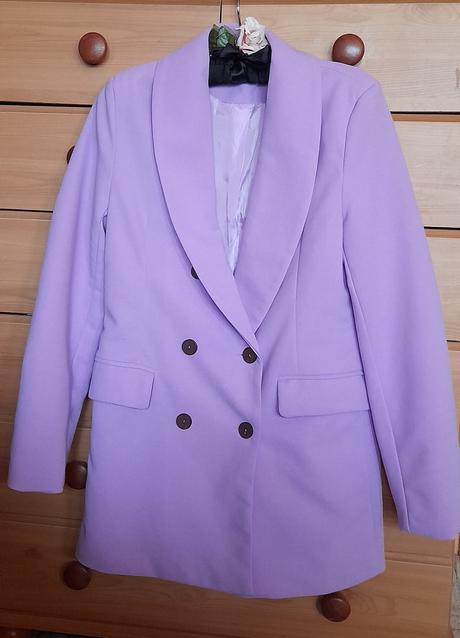 Shein fialkové sako, l