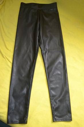 Dívčí kalhoty koženkové h&m, v.146, h&m,146