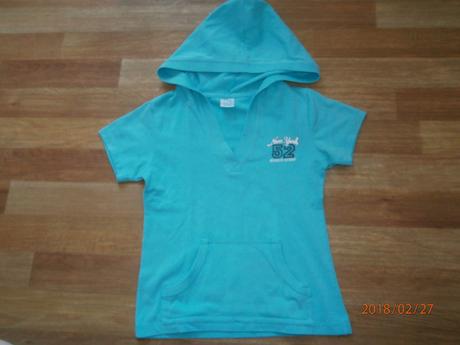 Tyrkysově modré triko,tričko,vel.122/128, 122