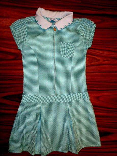 Zelené vzdušné letní káro šaty, marks & spencer,122