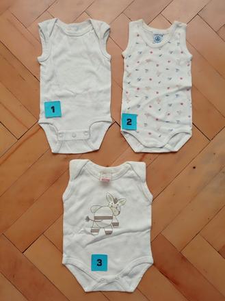Body bez rukávu 62, miniwear,62