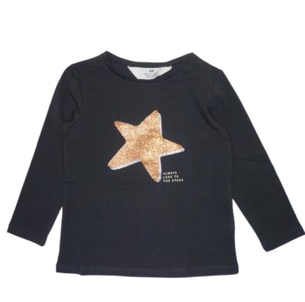 Bavlněné tričko s hvězdou vel. 92, h&m,92