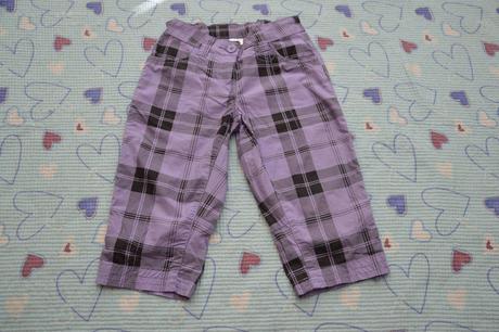 Letní plátěné 3/4 kalhoty, kraťasy, ohrnovací, c&a,122