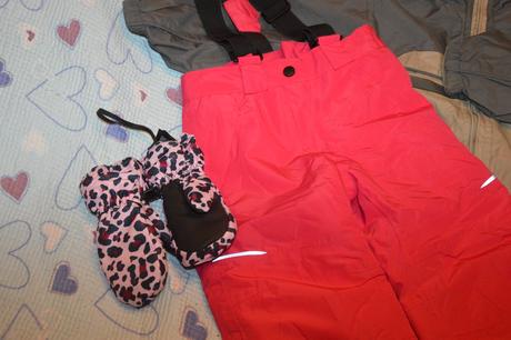 Bundy oteplené kalhoty rukavice, 104