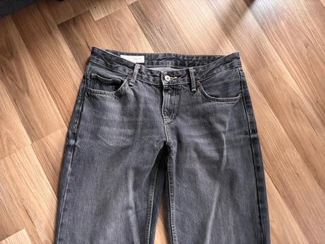 Široké rifle - low rise, zara,36