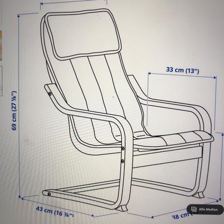 Poang dětské křeslo, březová dýha,
