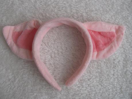 Karneval-krásná plyšová čelenka prasátko, 