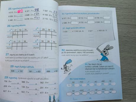 Vyplňovací sešity - 5. třída, matematika, čj, 4 ks,