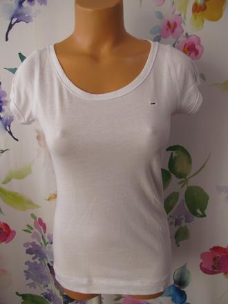 Bavlněné dámské tričko hilfiger, m