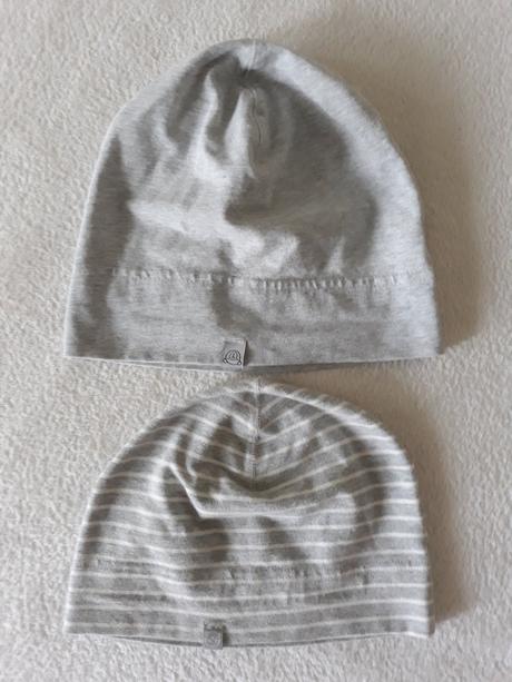 Žerzejové čepice 2ks, h&m,86