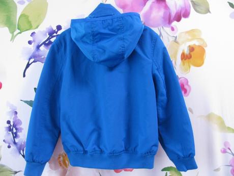 Přechodní modrá bunda s kapucí tommy hilfiger, tommy hilfiger,110