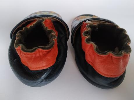 Nápadité kožené capáčky 6-12, rose et chocolat,18