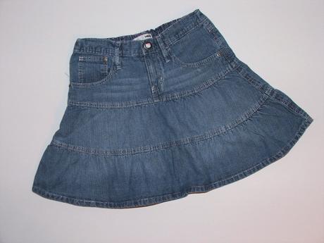 P266 riflová sukně vel. 6-7 let, h&m,122