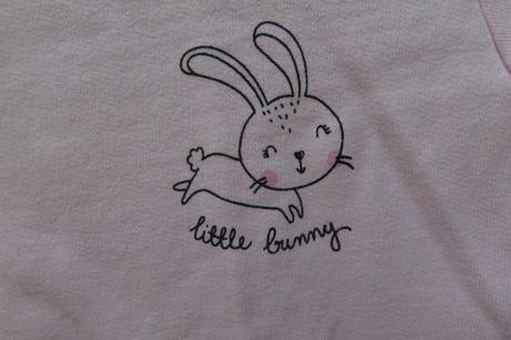 Mikina tepláková sv. růžová se zajíčkem, reserved,116