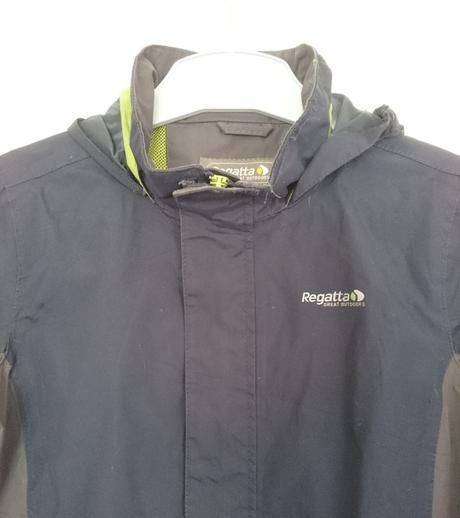 Vel. 140 modrá podzimní bunda s kapucí, regatta,140