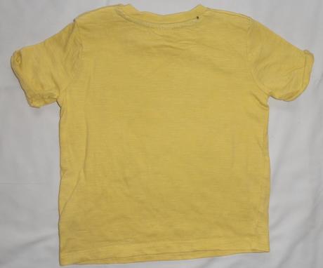 V49. žluté tričko s číslem 9-12 měs., f&f,80