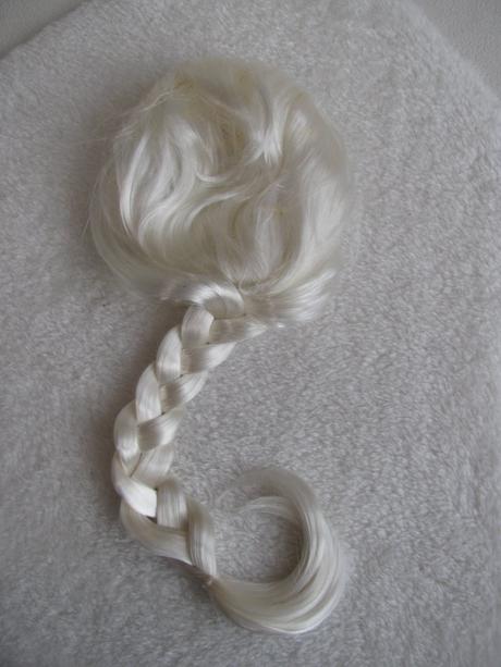 Kostým, šaty s vlečkou+paruka -led.království elza, 