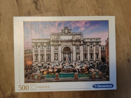 Puzzle 500 clementoni - fontána di trevi, 