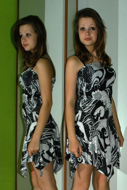 Letní cípaté šaty pro slečnu cca + 13 let, 164