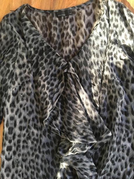 Leopard halenka s volánem, vel xs/s, vero moda, vero moda,xs
