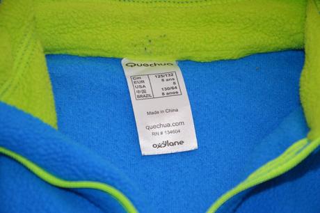 122 128 fleesová mikina, quechua,122