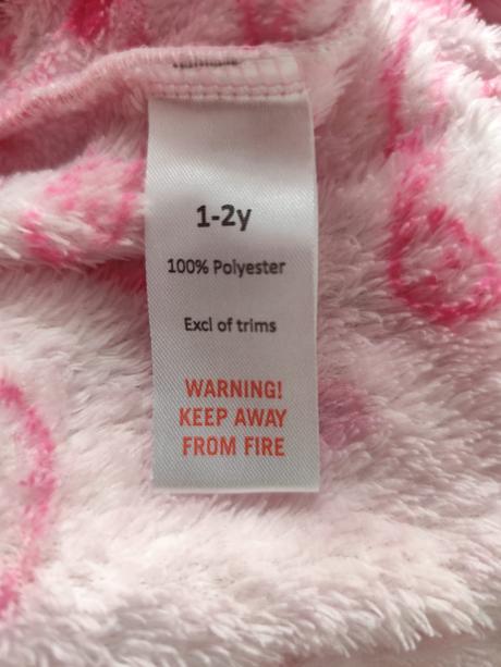 Župan plyšový peppa pig 1-2r.(86/92), 86