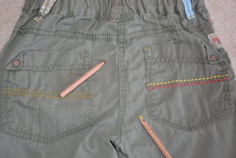 Khaki plátěné kalhoty, next,110