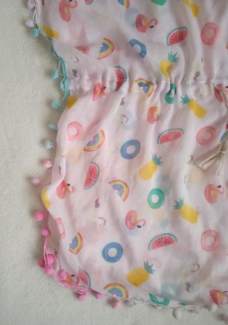 Dívčí plážová tunika přehoz přes plavky 5-9 let, reserved