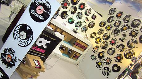 Super módní obrázky z gramodesek v retro stylu, 