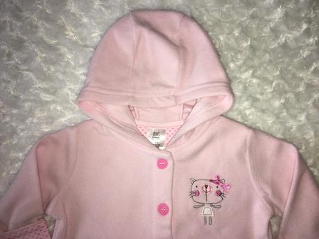 Růžová flísová mikina f&f, f&f,68