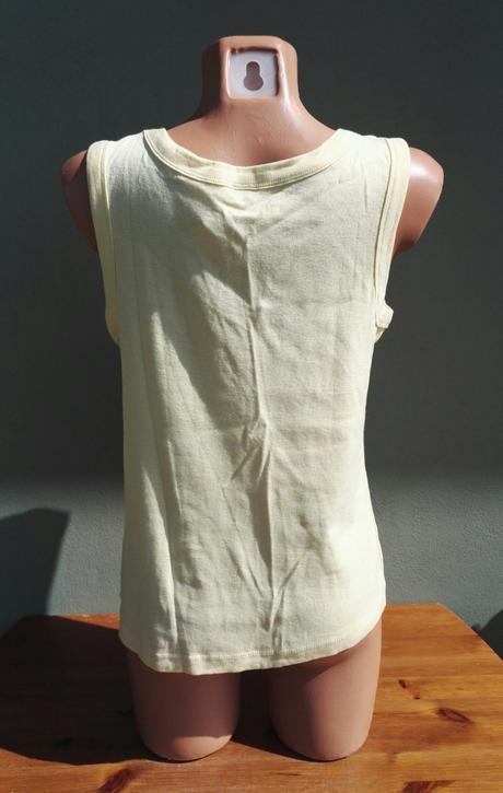 Žluté tílko top boule - vel.42/44, 42