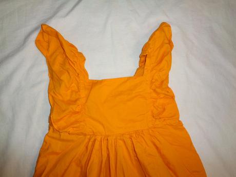 Krásné hořčicově žluté šaty s volány, h&m,128