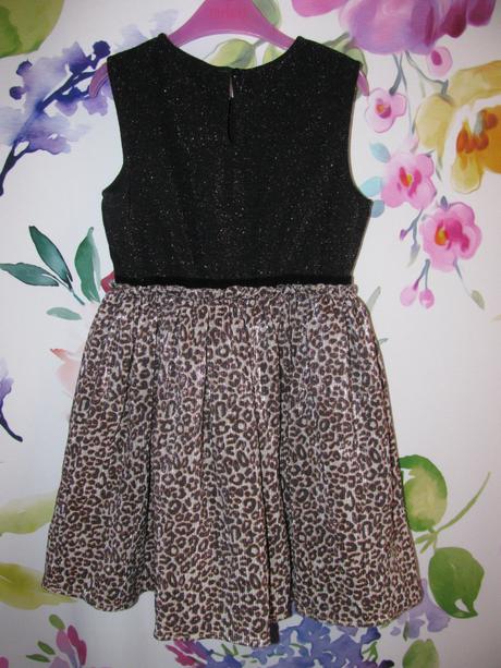 Třpytivé elastické černo hnědé šaty, george,122