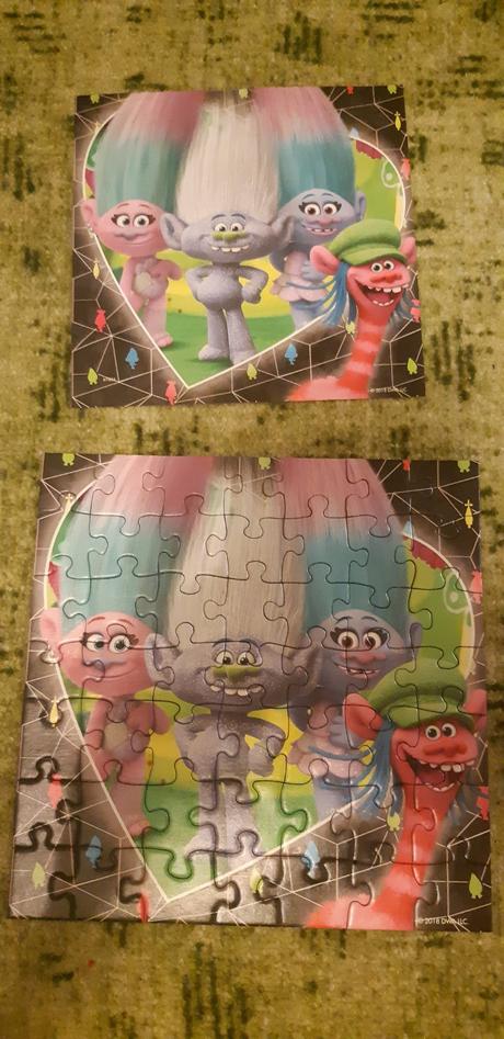 3x puzzle frozen, trolls, tlapková patrola,