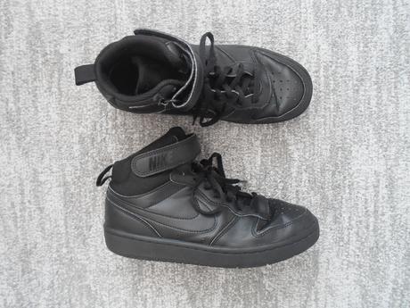 Černé kotníčkové boty tenisky botasky, nike,38