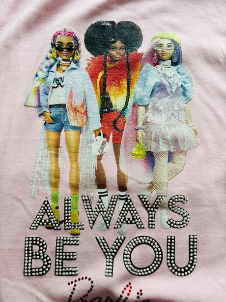 Ob/ triko růžové barbie - v.9/10 let, barbie,140