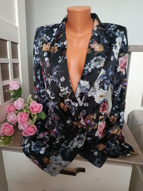 Květované sako, h&m,38