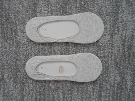 Šedé dámské nízké ponožky do balerín 2 páry, 39