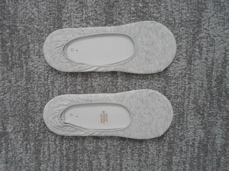 Šedé dámské nízké ponožky do balerín 2 páry, 39