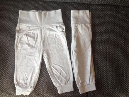 2 x tepláky šedé, 74