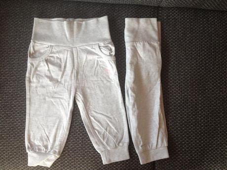 2 x tepláky šedé, 74