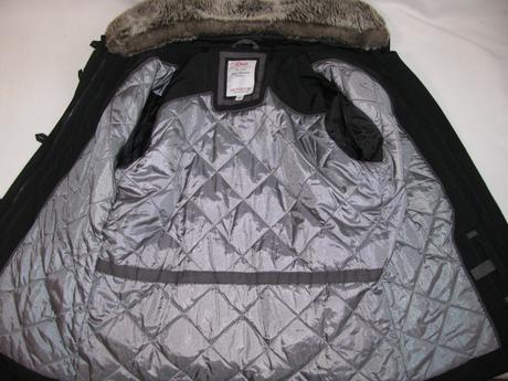 Černá zimní outdoorová prošívaná bunda s.oliver, s.oliver,38