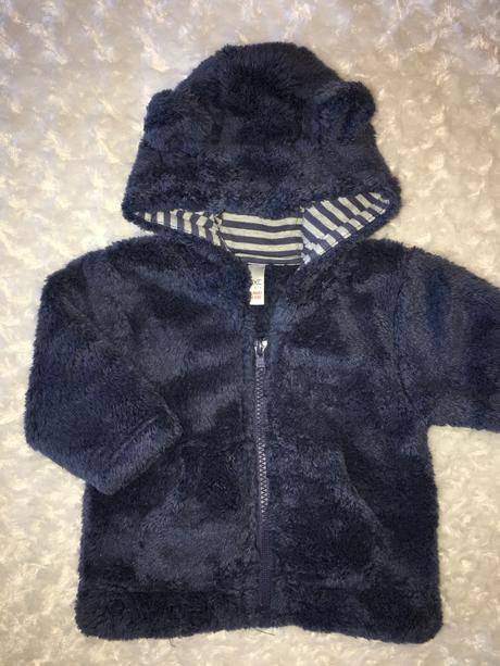 Modrá chlupatková mikina next, next,68