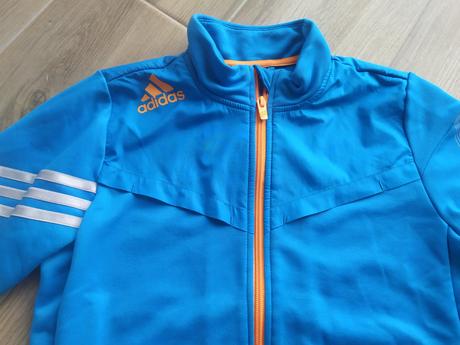Tyrkysová mikina, adidas,140